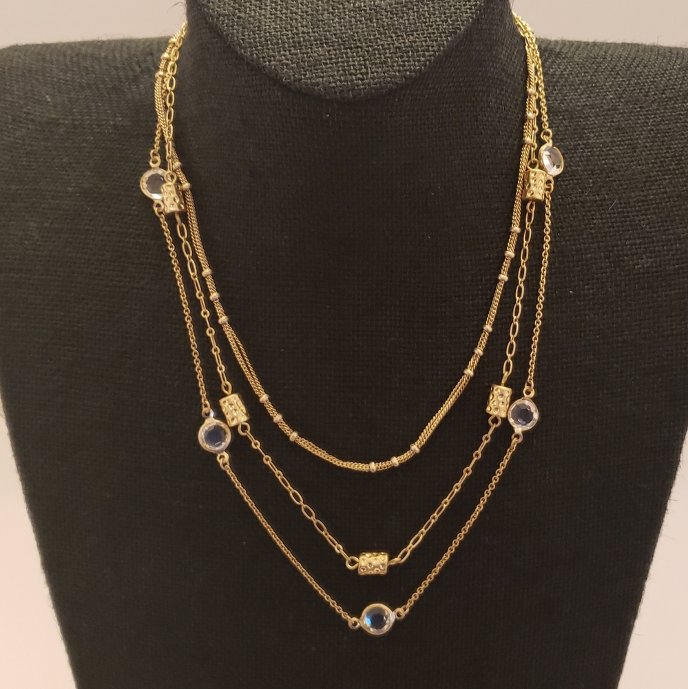 Lia Sophia Gold Coast Necklace, NWT and Box